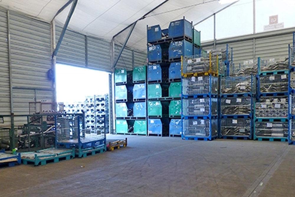 Temporary Warehouse being used for storage