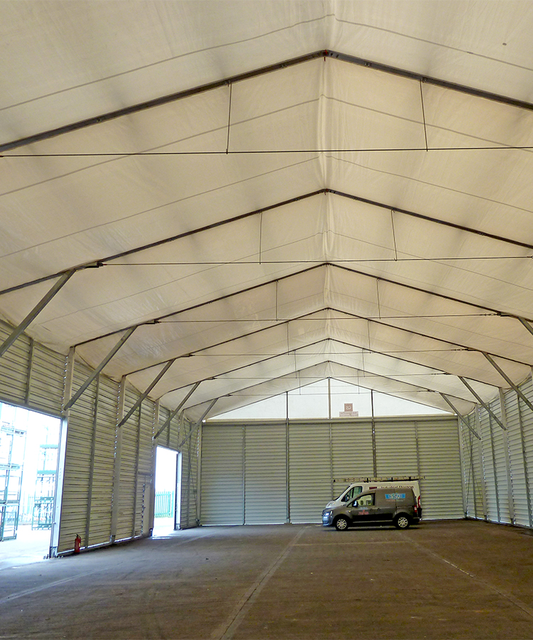 Quick Space building being used for logistics